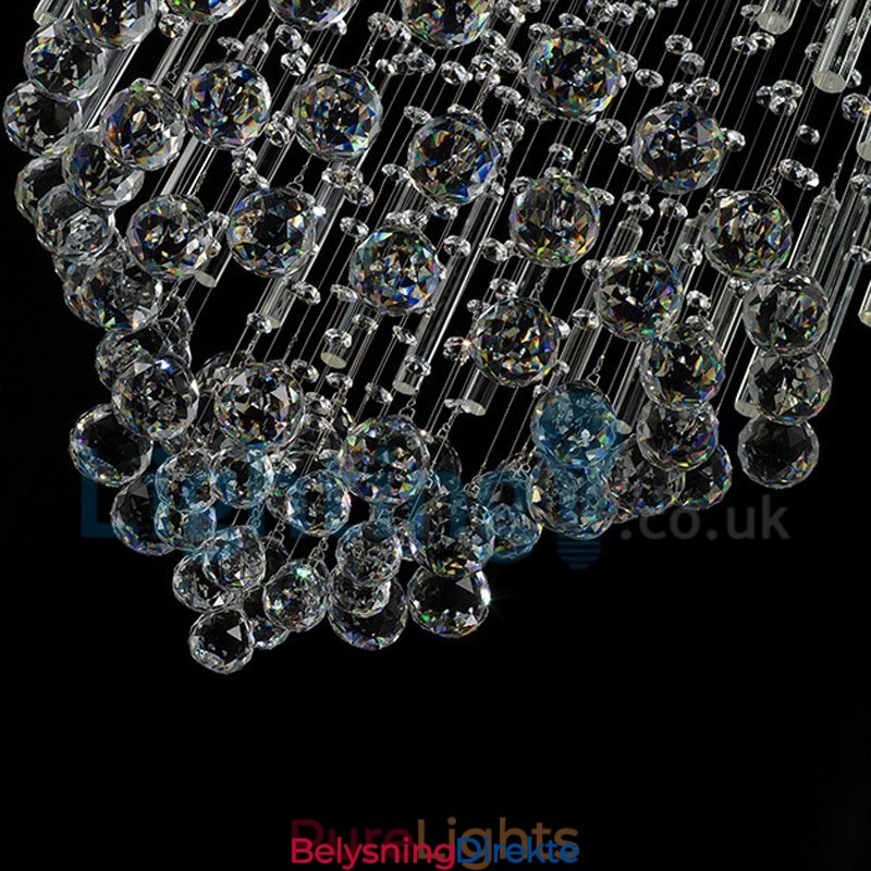 Moderne, Samtidskrone, Innfelt Anheng, Krystallregndråpelys