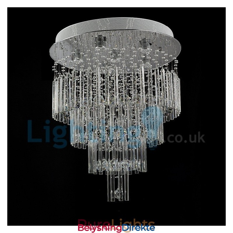 Moderne, Samtidskrone, Innfelt Anheng, Krystallregndråpelys