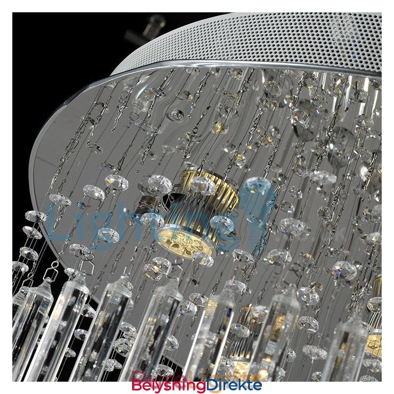 Moderne, Samtidskrone, Innfelt Anheng, Krystallregndråpelys