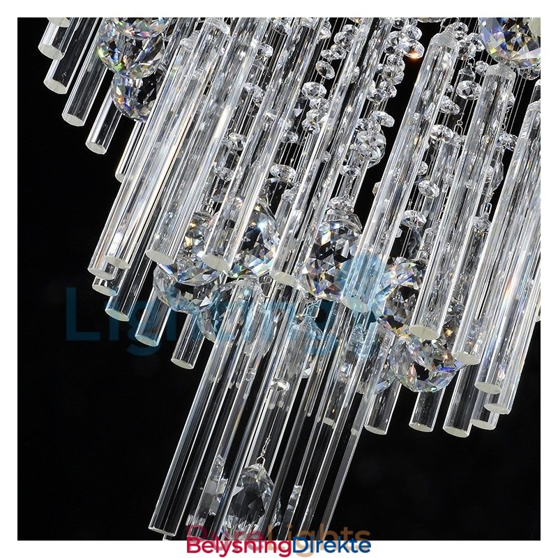 Moderne, Samtidskrone, Innfelt Anheng, Krystallregndråpelys