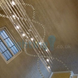 Moderne, Samtidskrone, Innfelt Anheng, Krystallregndråpelys