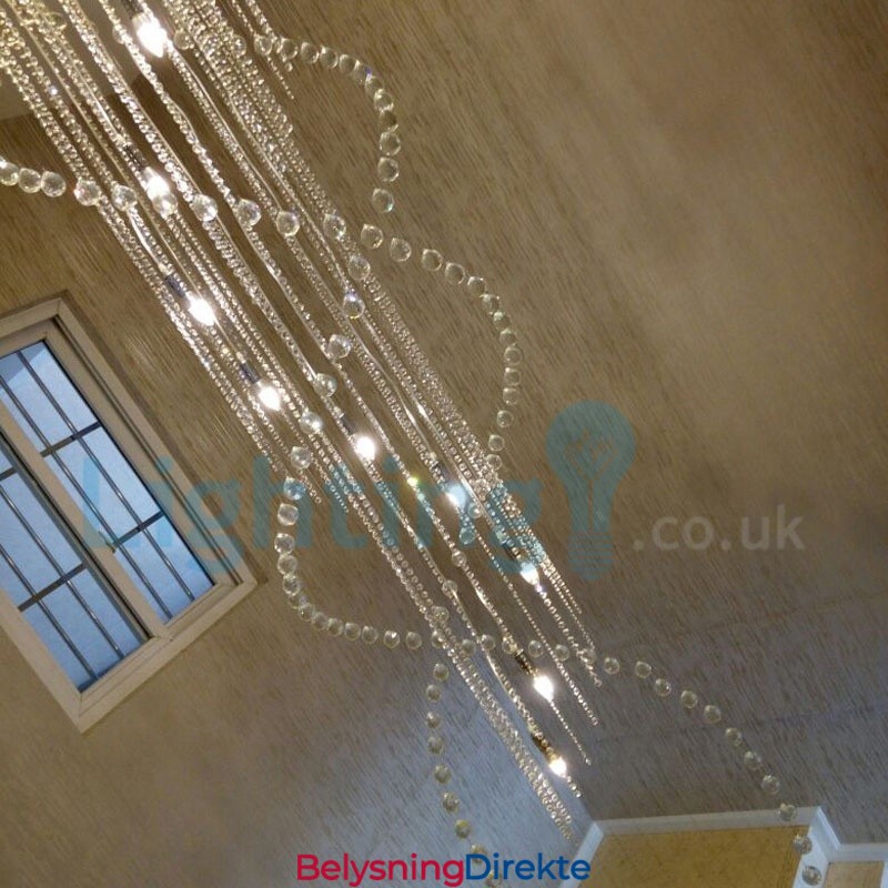 Moderne, Samtidskrone, Innfelt Anheng, Krystallregndråpelys