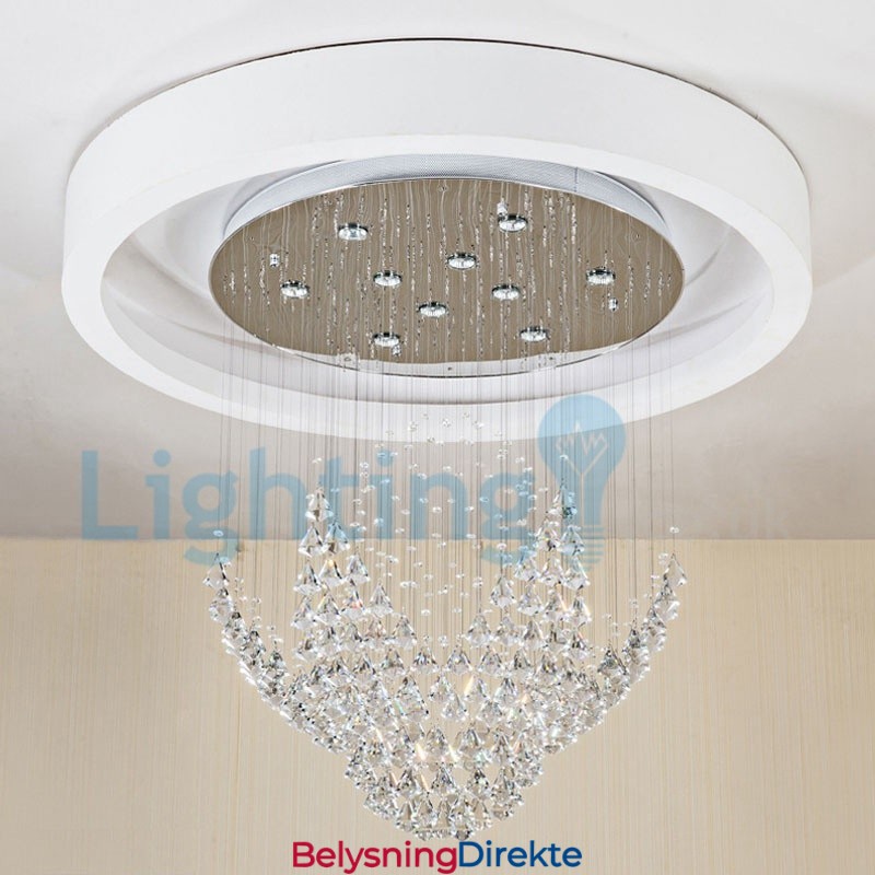 Moderne, Samtidskrone, Innfelt Anheng, Krystallregndråpelys