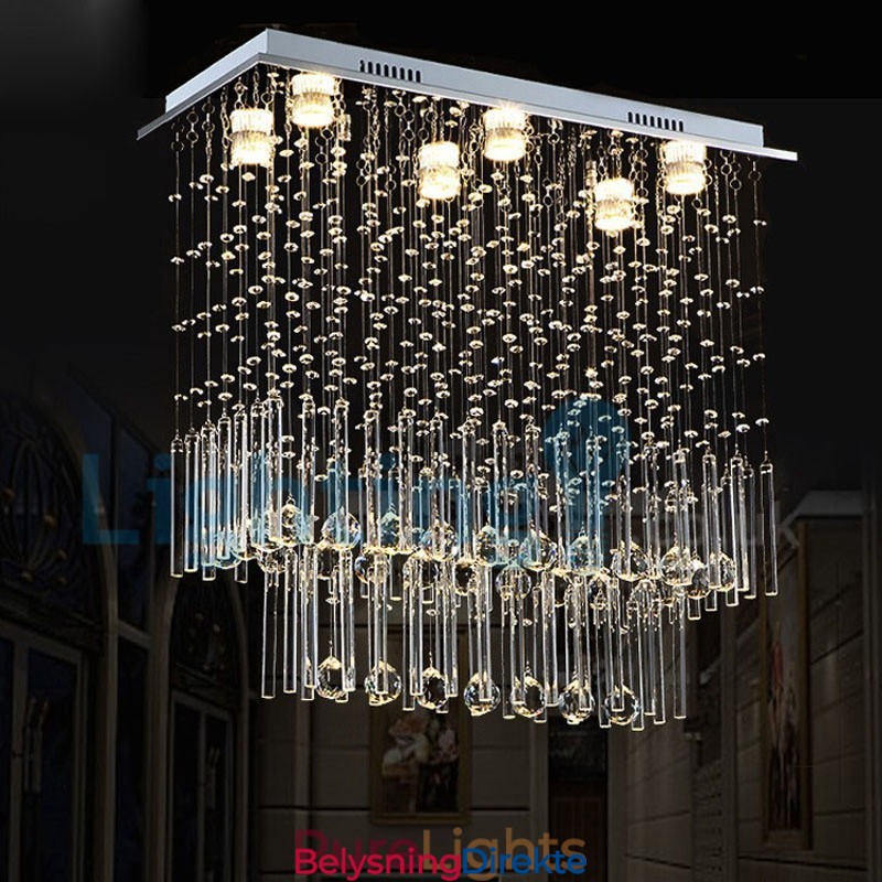 Moderne, Samtidskrone, Innfelt Anheng, Krystallregndråpelys