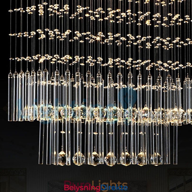 Moderne, Samtidskrone, Innfelt Anheng, Krystallregndråpelys