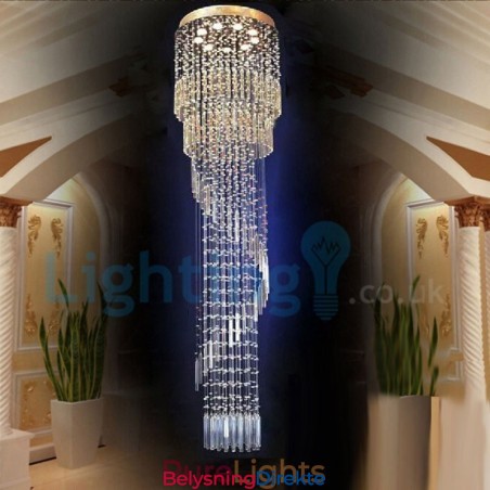 Moderne, Samtidskrone, Innfelt Anheng, Krystallregndråpelys