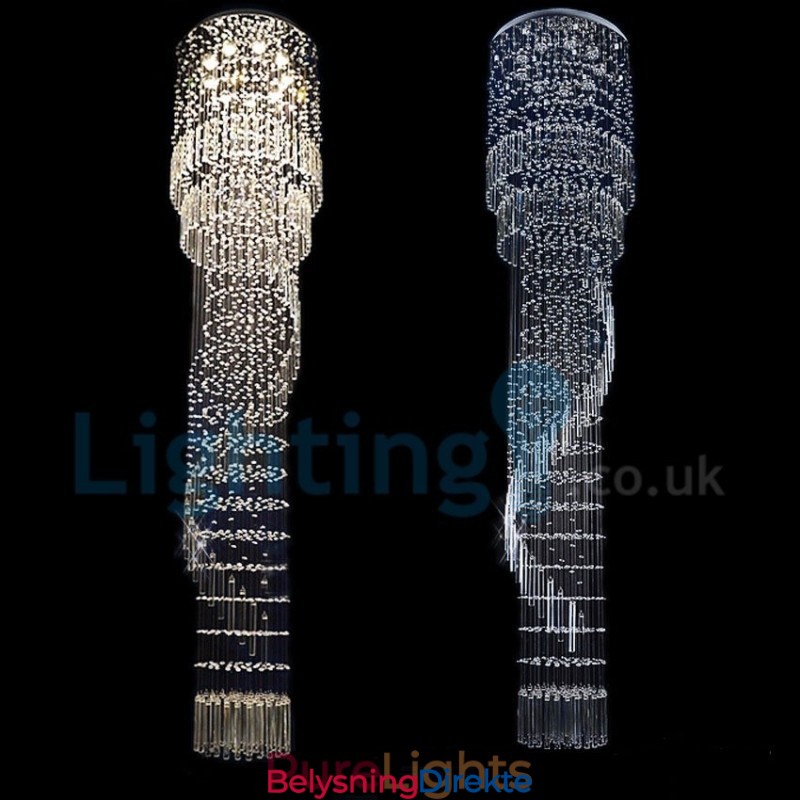 Moderne, Samtidskrone, Innfelt Anheng, Krystallregndråpelys