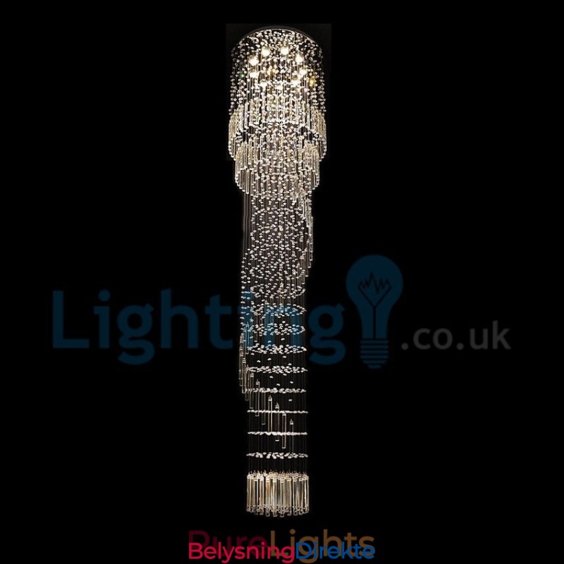 Moderne, Samtidskrone, Innfelt Anheng, Krystallregndråpelys