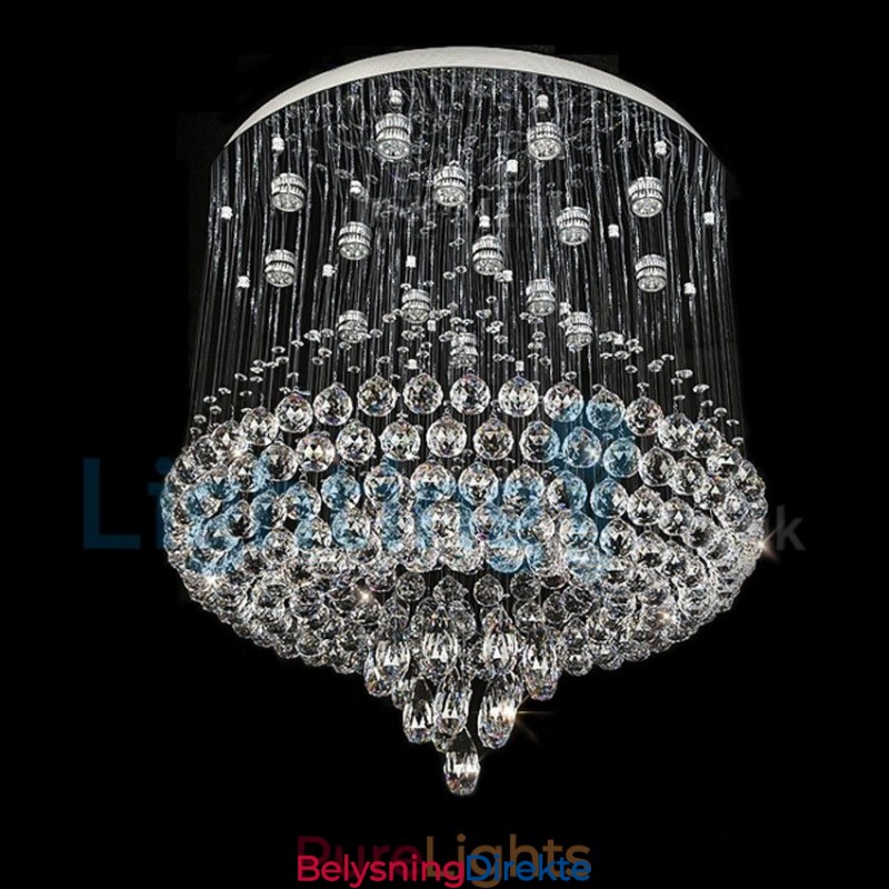 Moderne, Samtidskrone, Innfelt Anheng, Krystallregndråpelys