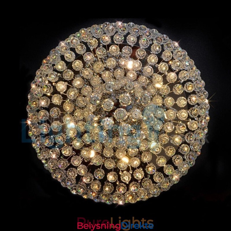 Moderne, Samtidskrone, Innfelt Anheng, Krystallregndråpelys