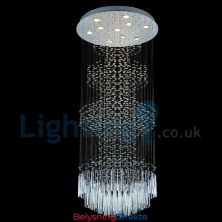 Moderne, Samtidskrone, Innfelt Anheng, Krystallregndråpelys