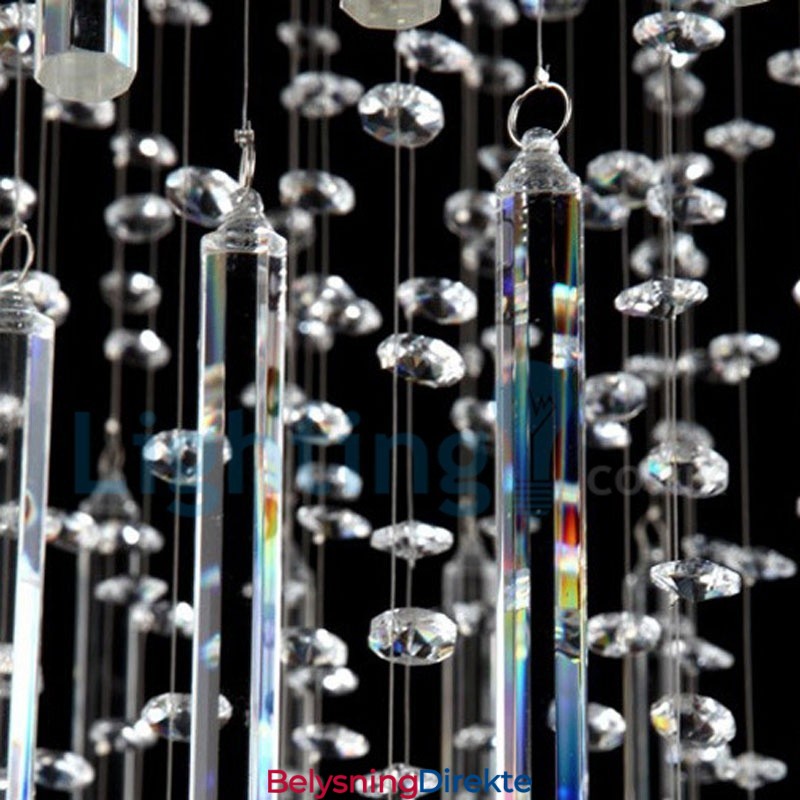 Moderne, Samtidskrone, Innfelt Anheng, Krystallregndråpelys