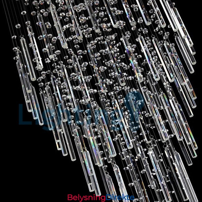 Moderne, Samtidskrone, Innfelt Anheng, Krystallregndråpelys