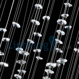 Moderne, Samtidskrone, Innfelt Anheng, Krystallregndråpelys