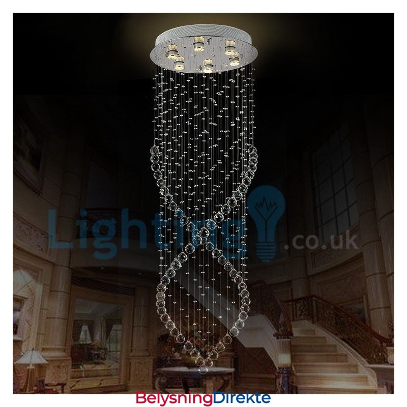 Moderne, Samtidskrone, Innfelt Anheng, Krystallregndråpelys