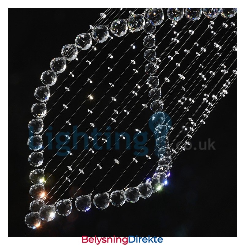 Moderne, Samtidskrone, Innfelt Anheng, Krystallregndråpelys