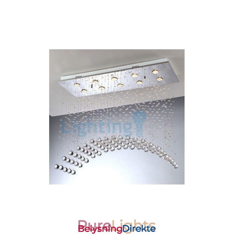 Moderne, Samtidskrone, Innfelt Anheng, Krystallregndråpelys