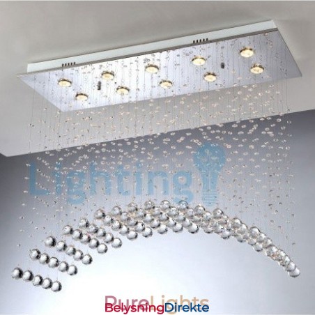 Moderne, Samtidskrone, Innfelt Anheng, Krystallregndråpelys