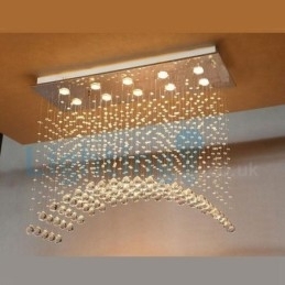 Moderne, Samtidskrone, Innfelt Anheng, Krystallregndråpelys