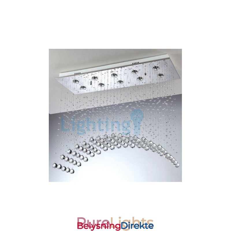 Moderne, Samtidskrone, Innfelt Anheng, Krystallregndråpelys