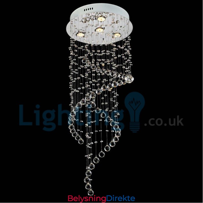 Moderne, Samtidskrone, Innfelt Anheng, Krystallregndråpelys