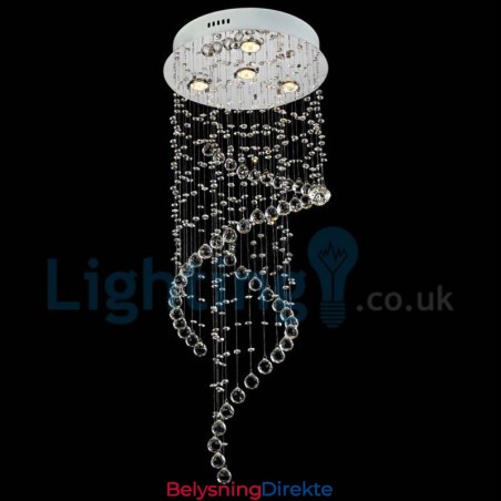 Moderne, Samtidskrone, Innfelt Anheng, Krystallregndråpelys