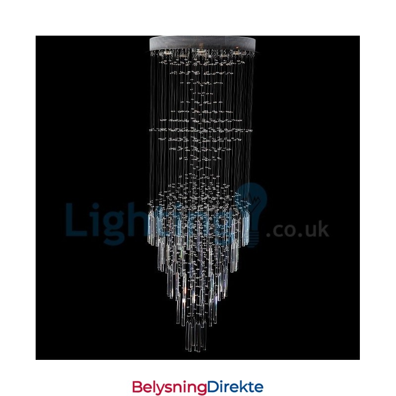 Moderne, Samtidskrone, Innfelt Anheng, Krystallregndråpelys