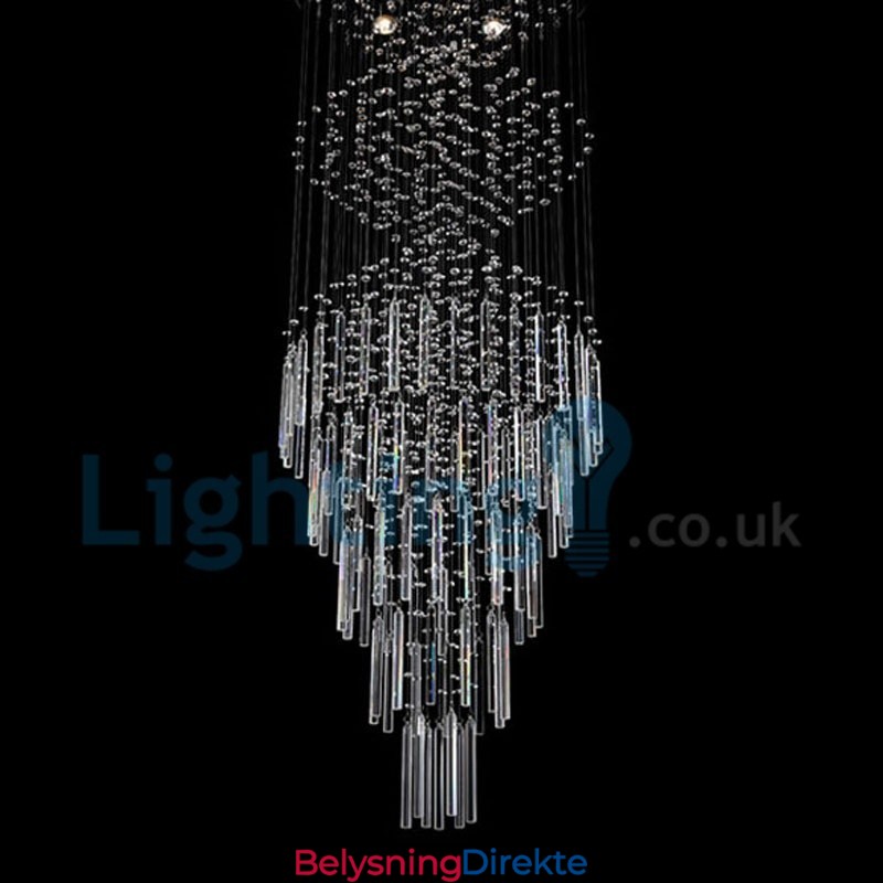 Moderne, Samtidskrone, Innfelt Anheng, Krystallregndråpelys