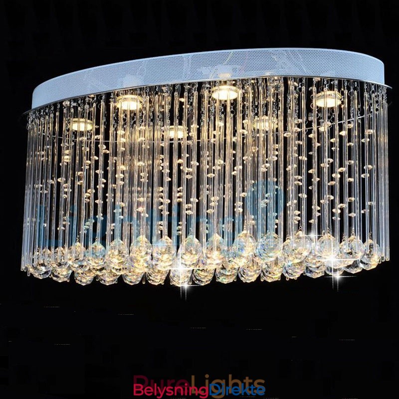 Moderne, Samtidskrone, Innfelt Anheng, Krystallregndråpelys