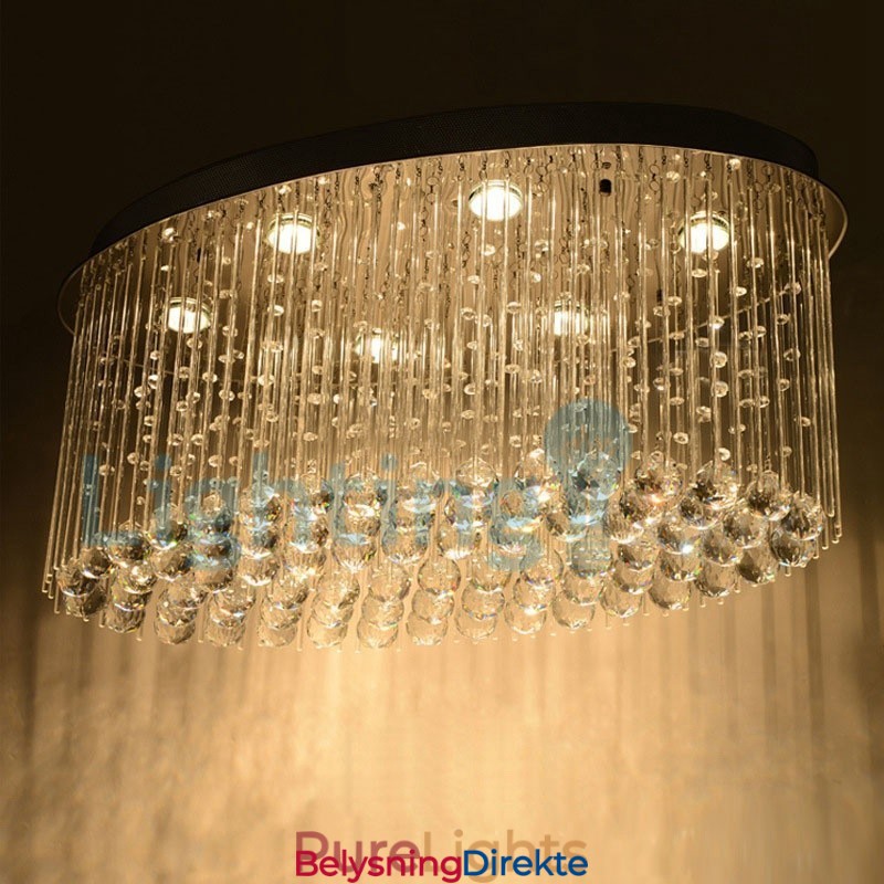 Moderne, Samtidskrone, Innfelt Anheng, Krystallregndråpelys