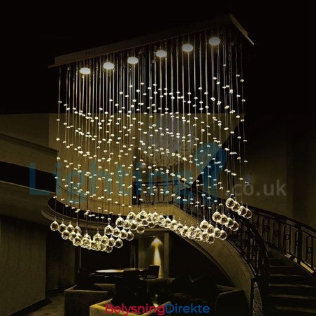 Moderne, Samtidskrone, Innfelt Anheng, Krystallregndråpelys