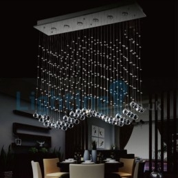 Moderne, Samtidskrone, Innfelt Anheng, Krystallregndråpelys