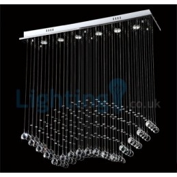 Moderne, Samtidskrone, Innfelt Anheng, Krystallregndråpelys