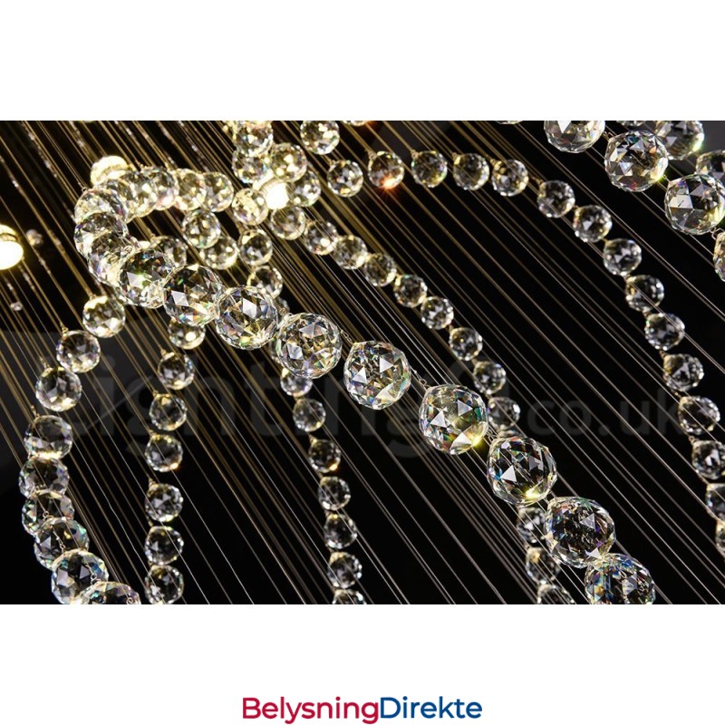 Moderne, Samtidskrone, Innfelt Anheng, Krystallregndråpelys