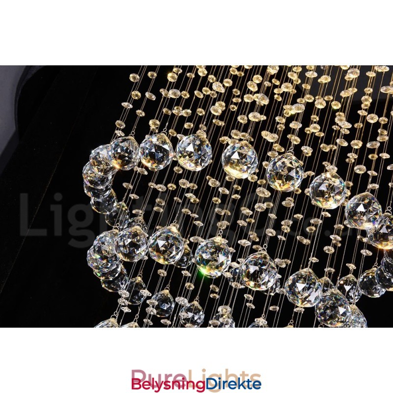 Moderne, Samtidskrone, Innfelt Anheng, Krystallregndråpelys