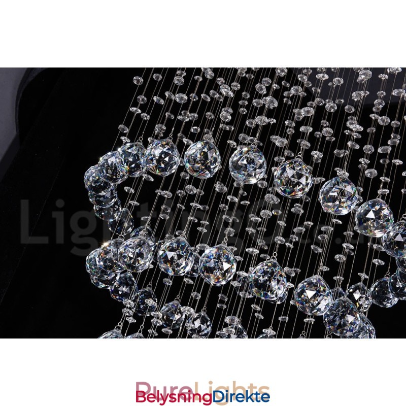 Moderne, Samtidskrone, Innfelt Anheng, Krystallregndråpelys