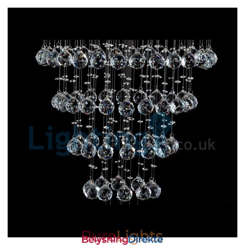 Moderne, Samtidskrone, Innfelt Anheng, Krystallregndråpelys