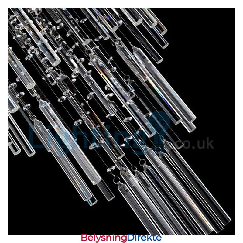 Moderne, Samtidskrone, Innfelt Anheng, Krystallregndråpelys