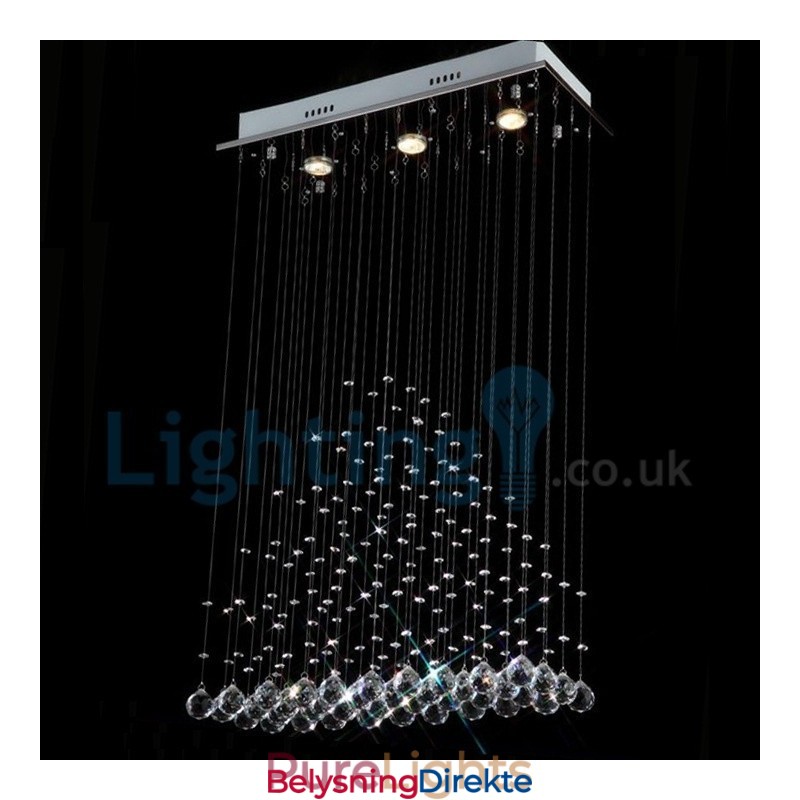 Moderne, Samtidskrone, Innfelt Anheng, Krystallregndråpelys