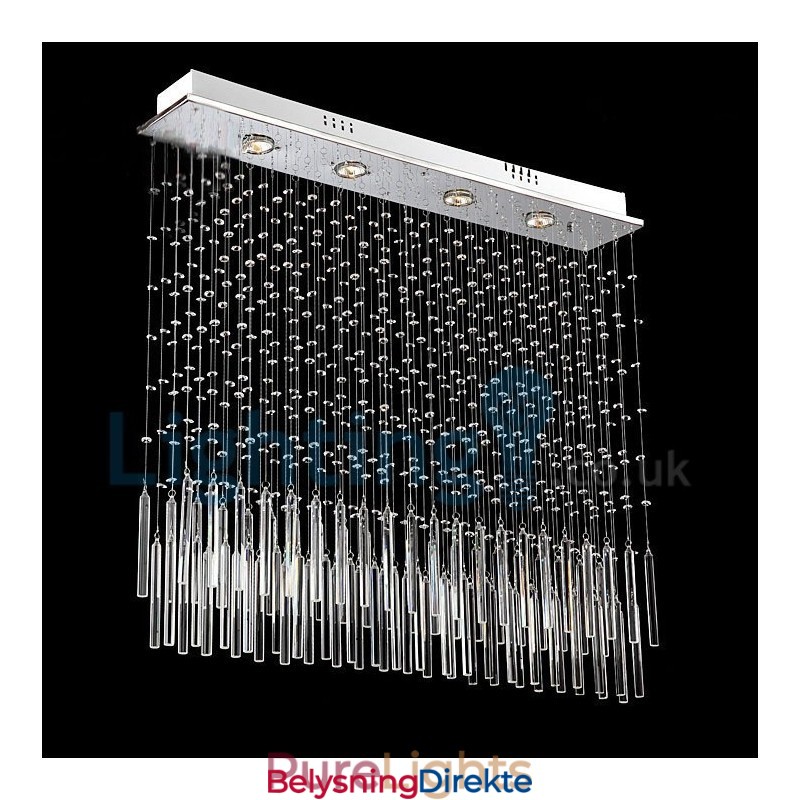 Moderne, Samtidskrone, Innfelt Anheng, Krystallregndråpelys