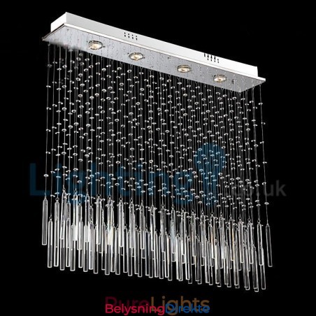 Moderne, Samtidskrone, Innfelt Anheng, Krystallregndråpelys