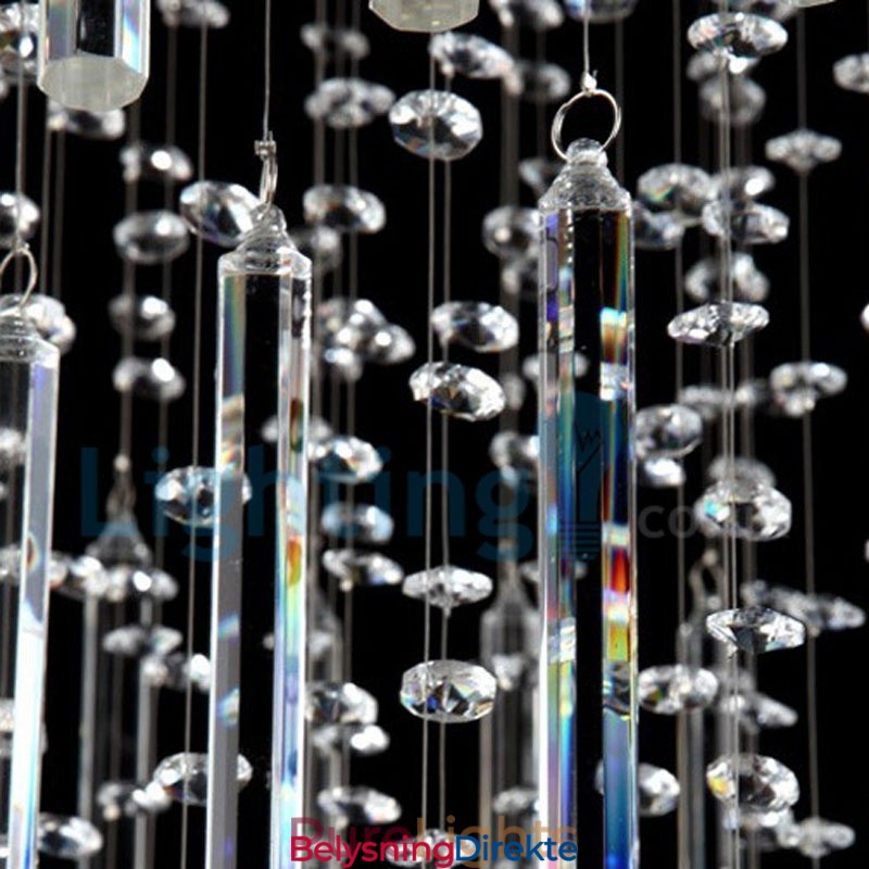 Moderne, Samtidskrone, Innfelt Anheng, Krystallregndråpelys