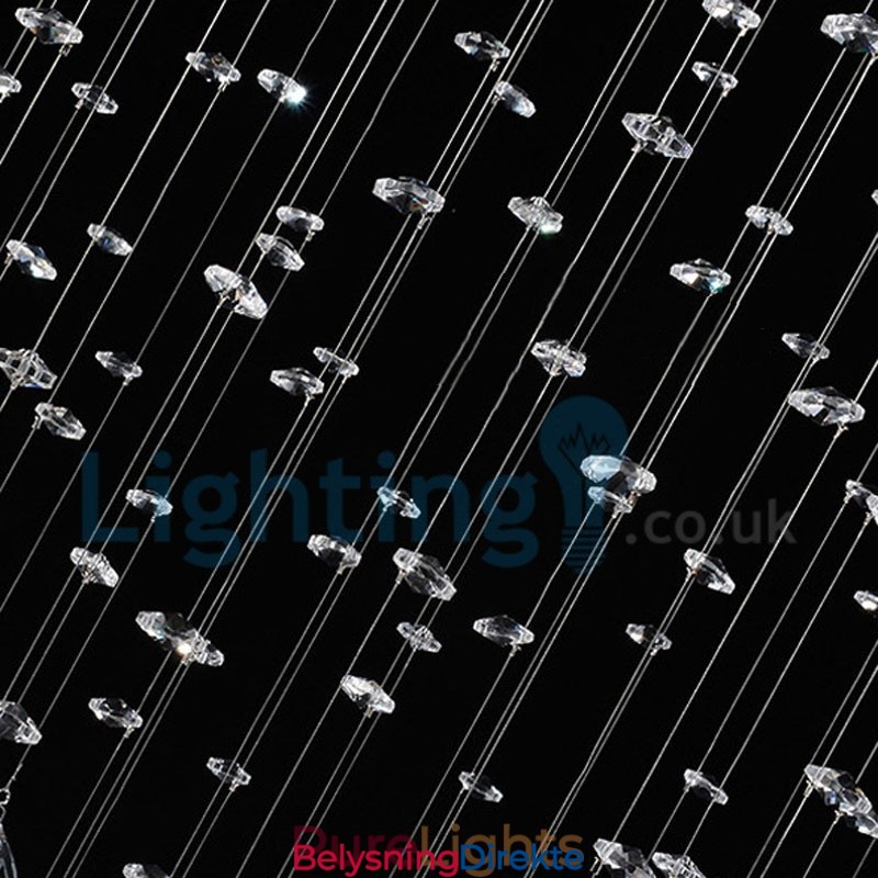 Moderne, Samtidskrone, Innfelt Anheng, Krystallregndråpelys