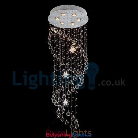 Moderne, Samtidskrone, Innfelt Anheng, Krystallregndråpelys