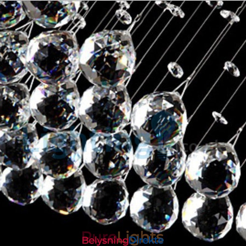 Moderne, Samtidskrone, Innfelt Anheng, Krystallregndråpelys