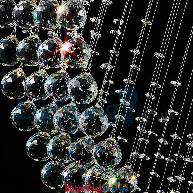 Moderne, Samtidskrone, Innfelt Anheng, Krystallregndråpelys