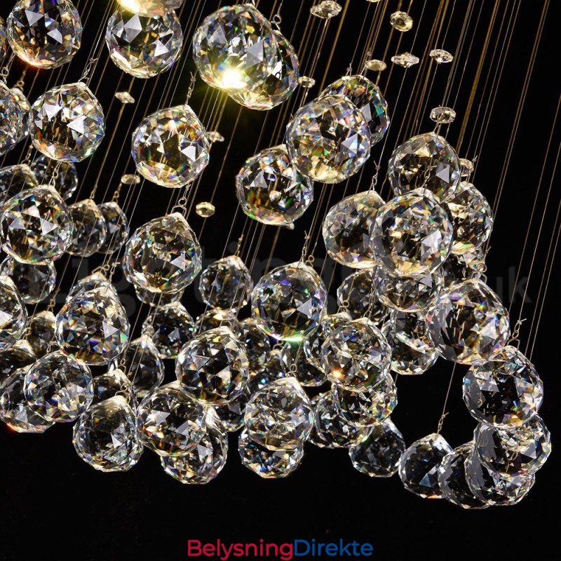 Moderne, Samtidskrone, Innfelt Anheng, Krystallregndråpelys