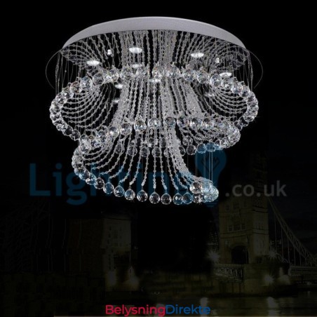 Moderne, Samtidskrone, Innfelt Anheng, Krystallregndråpelys