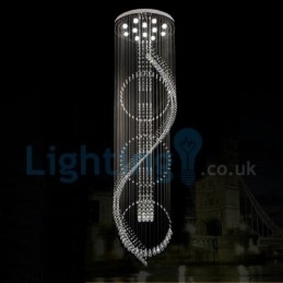 Moderne, Samtidskrone, Innfelt Anheng, Krystallregndråpelys