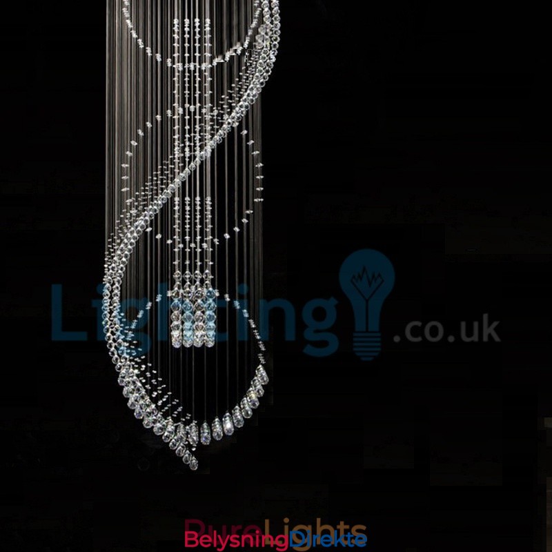 Moderne, Samtidskrone, Innfelt Anheng, Krystallregndråpelys